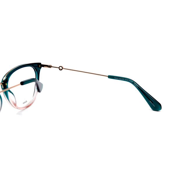 NEW KATE SPADE VALENCIA/G GREEN/PINK AUTHENTIC EYEGLASSES FRAME - Picture 12 of 13